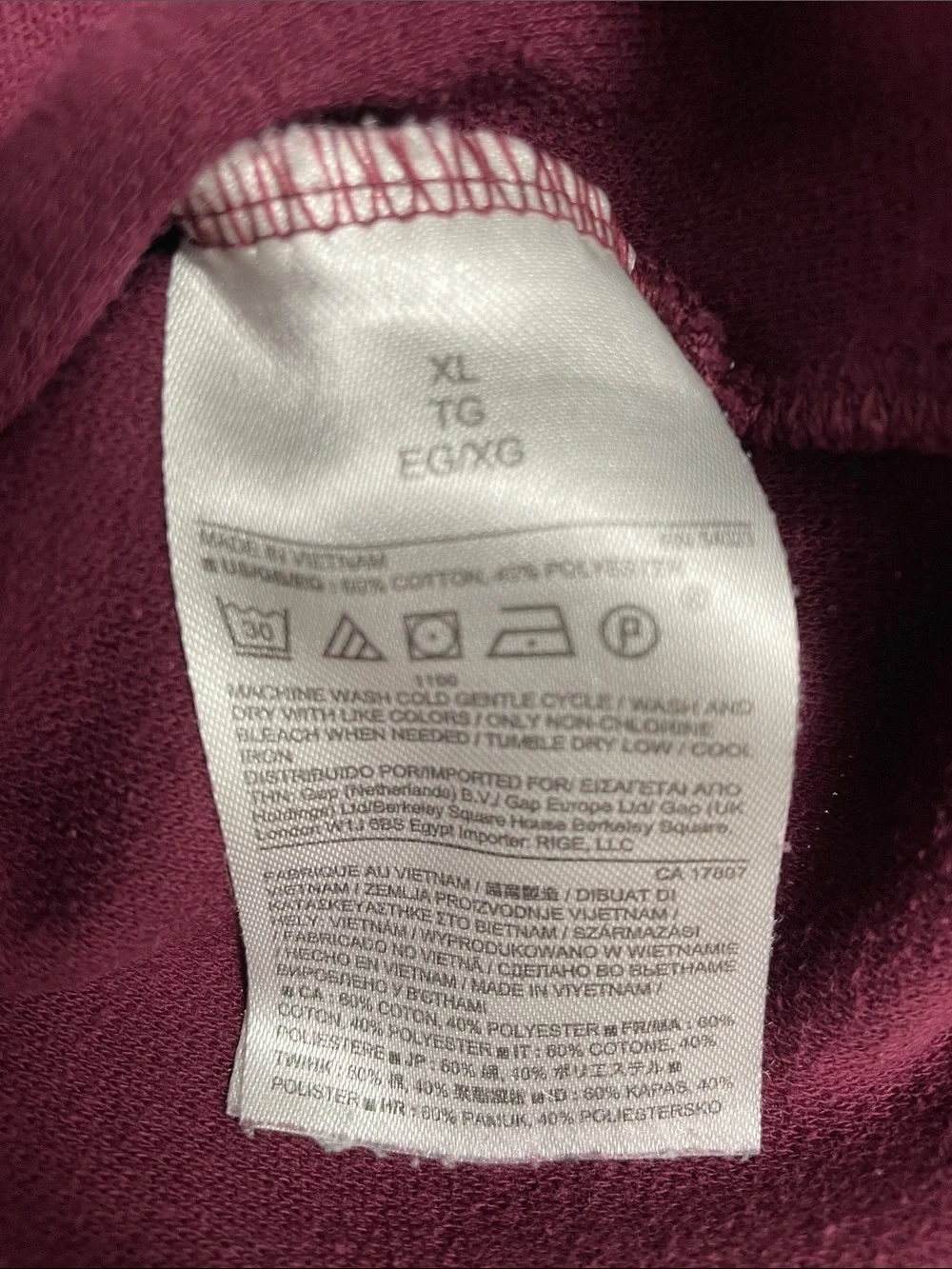 Banana Republic Men's Zip-Front Sweater in Wine